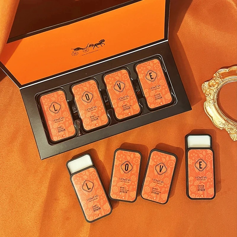 Perfume Floral Fragrance - 4 Parçalı Katı Parfüm Seti, Çiçeksi